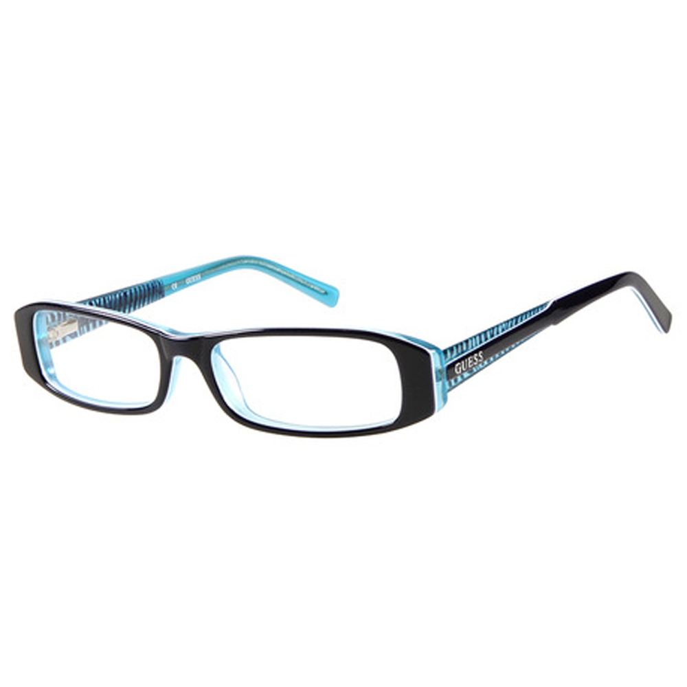 NWT GUESS 2375 51B24 Black/Blue Eyeglasses